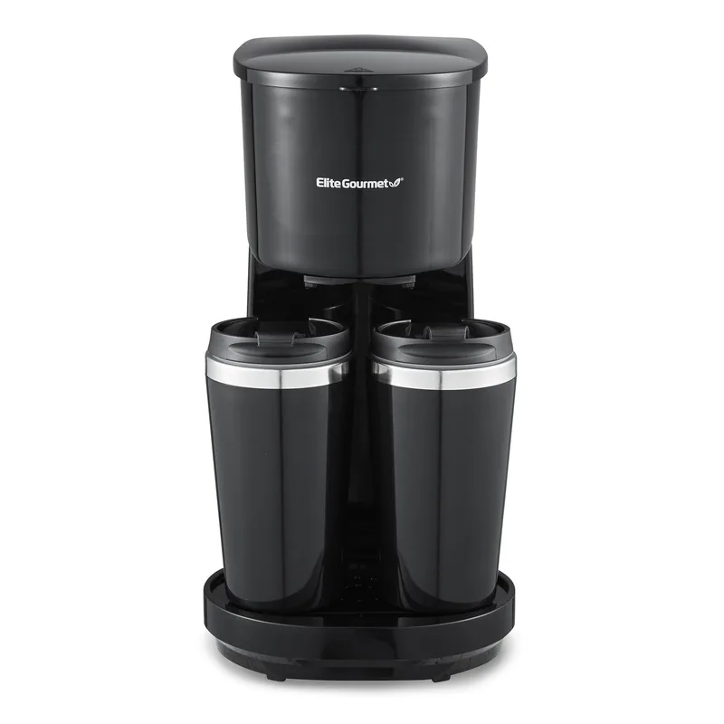 Elite Dual Serve Coffeemaker W/ 2 Travel Mugs