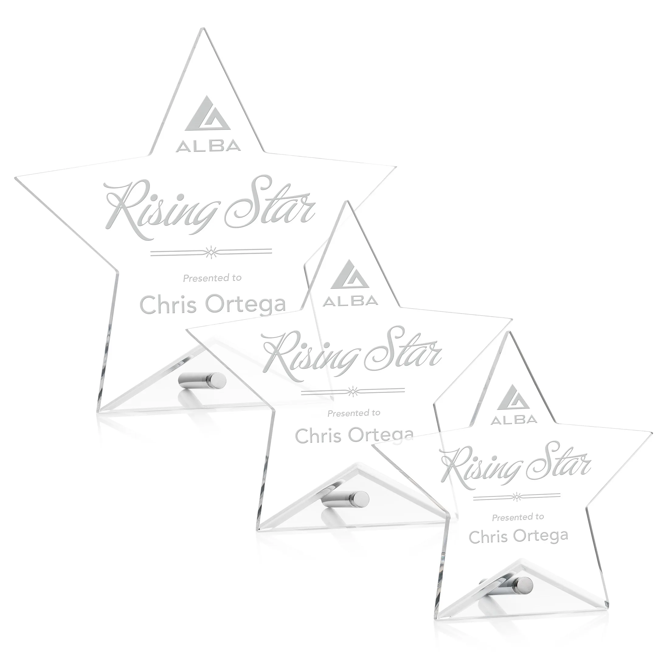 Laser Engraving, Silver, Star