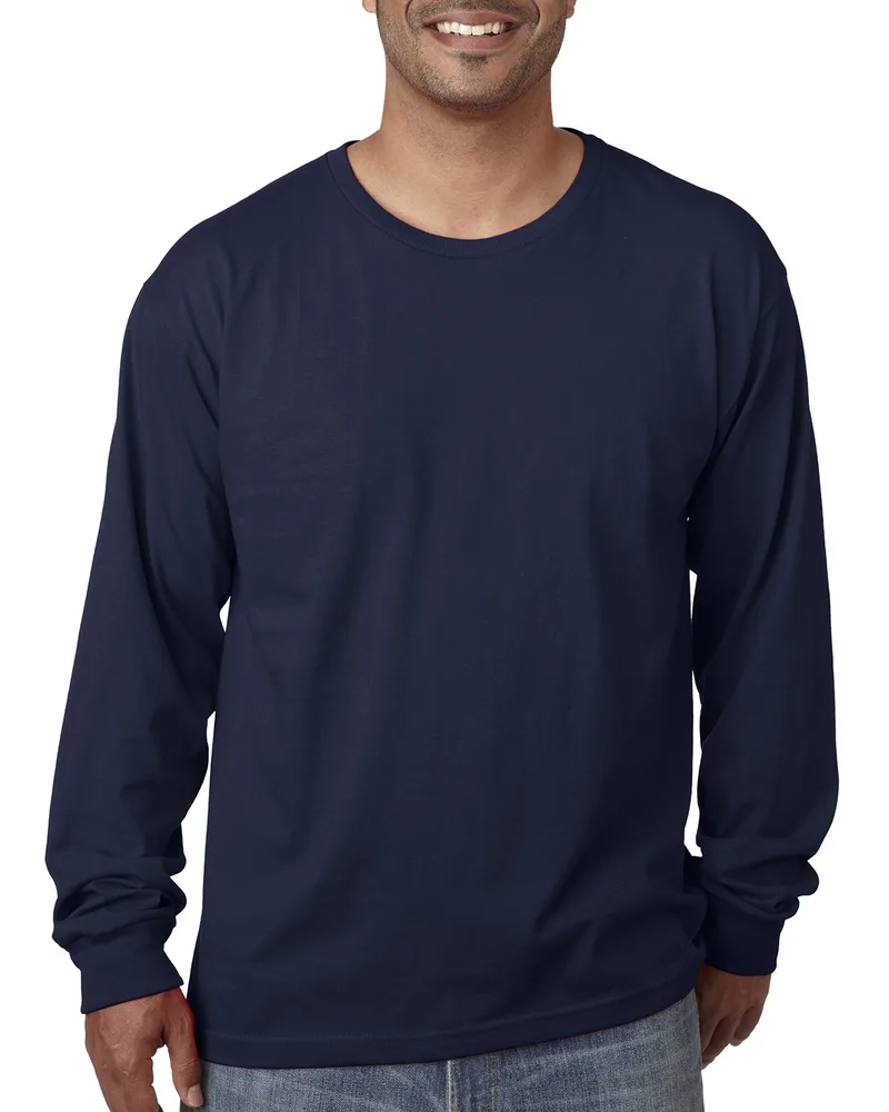 BAYSIDE Unisex USA Made Midweight Long-Sleeve T-Shirt view 6