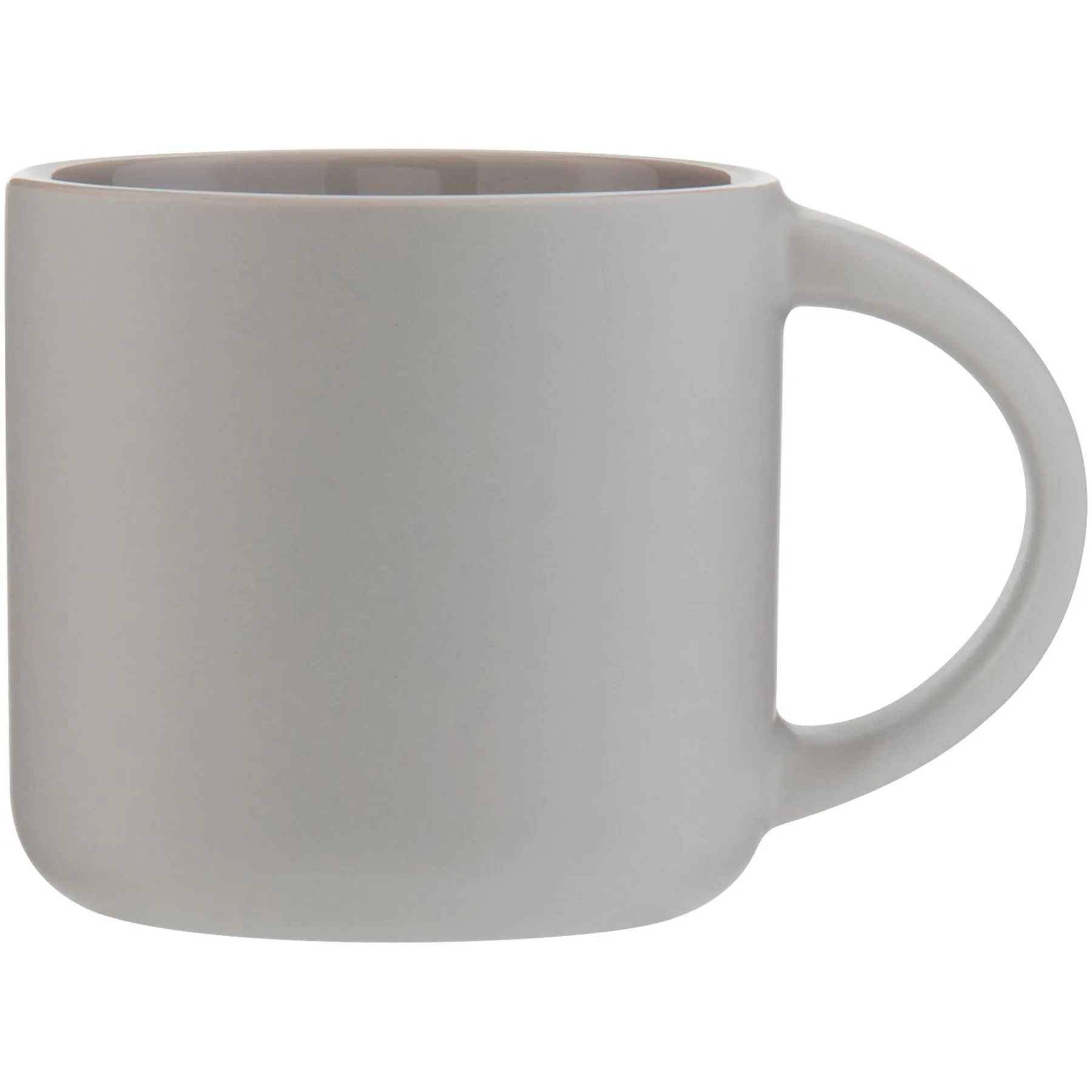 20 oz Minolo Ceramic Coffee Mug (Matte Light Gray) view 2
