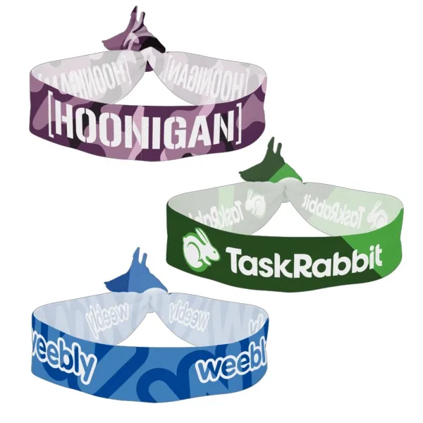 3/4" Dye-Sublimated Fold Over Elastic Hair Tie
