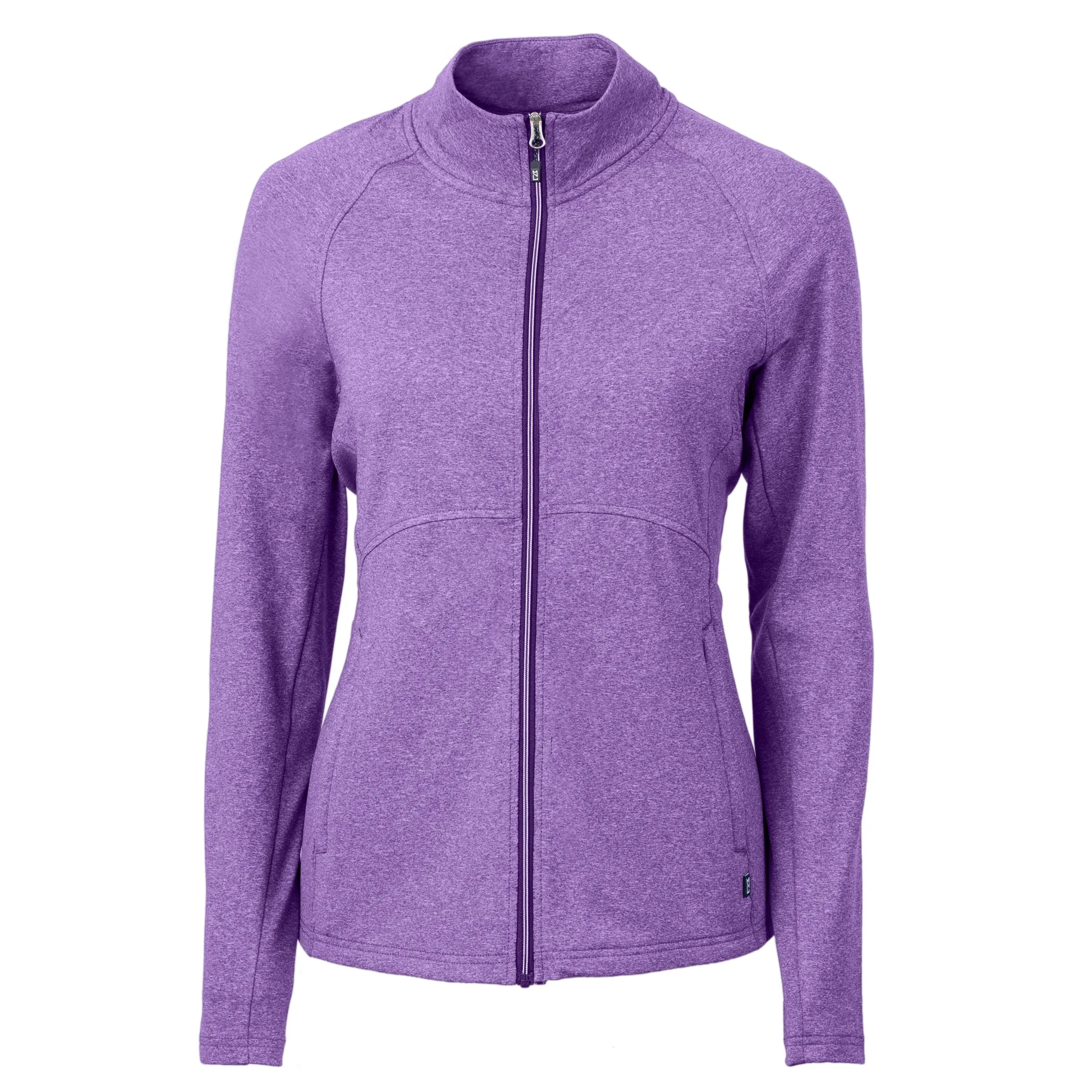 Cutter & Buck Adapt Eco Knit Heather Recycled Womens Full Zip view 4