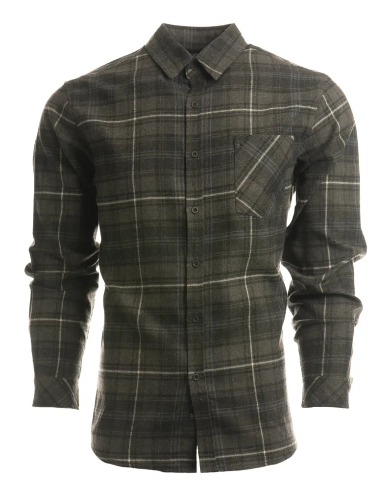 Burnside Woven Plaid Flannel With Biased Pocket view 3