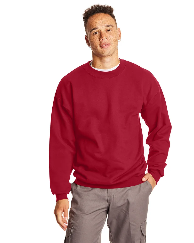 Hanes Printables Adult Ultimate Cotton® 90/10 Fleece Crew view 7
