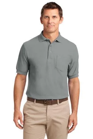 Port Authority® Silk Touch™ Polo with Pocket. view 2