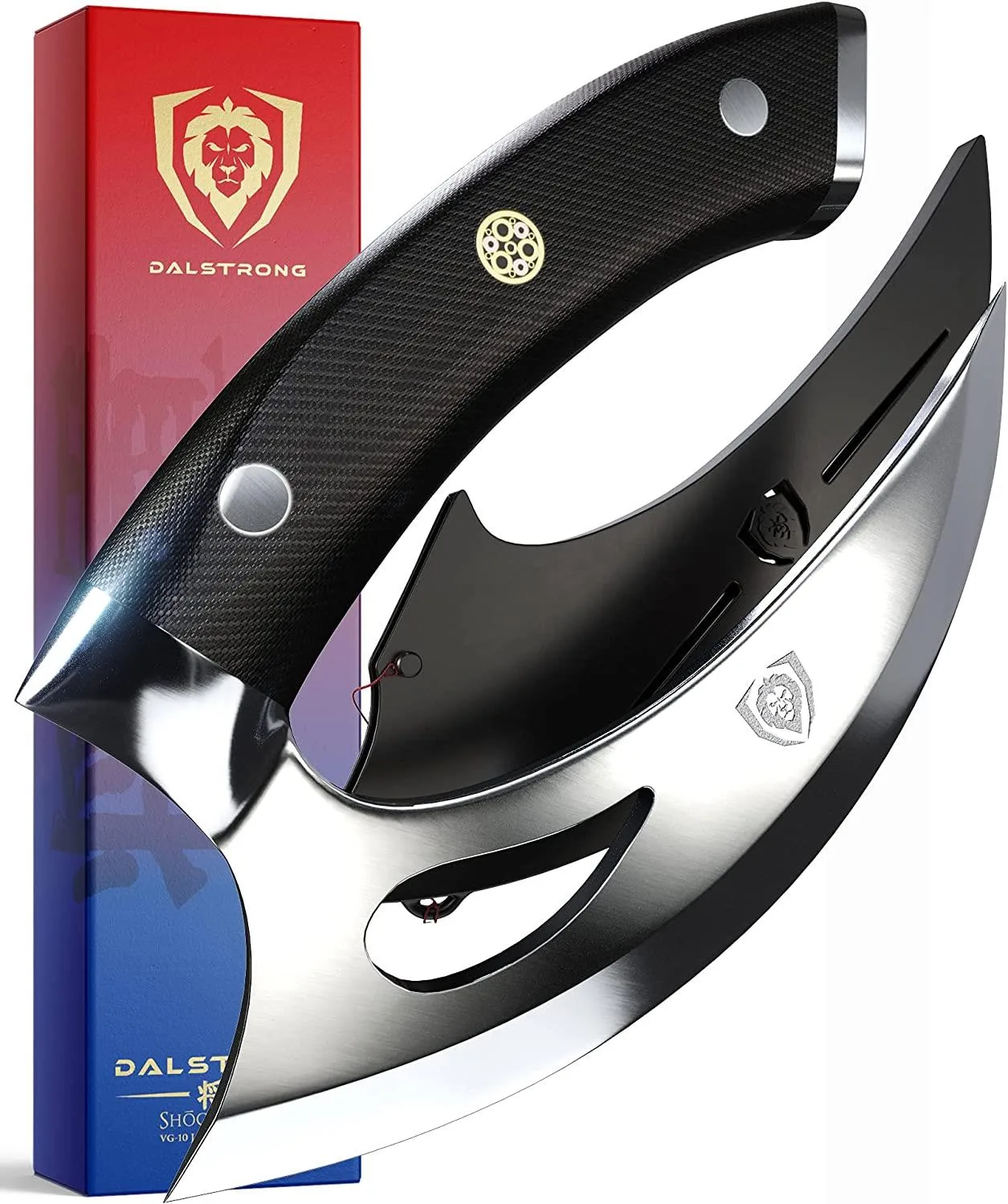 Dalstrong 6.5" Ulu Rocking Knife - Shogun Series Elite - Japanese Steel - G10 Handle