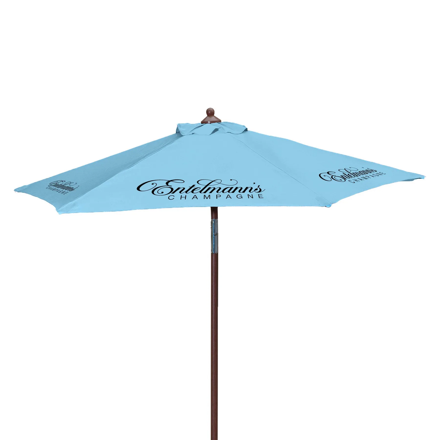 7' Wood Look Tilting Market Umbrella Kit (6 Imprints) view 7