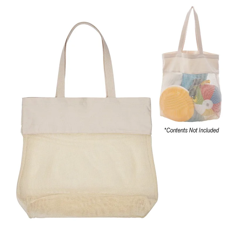 Carlisle Cotton Mesh Tote Bag view 3