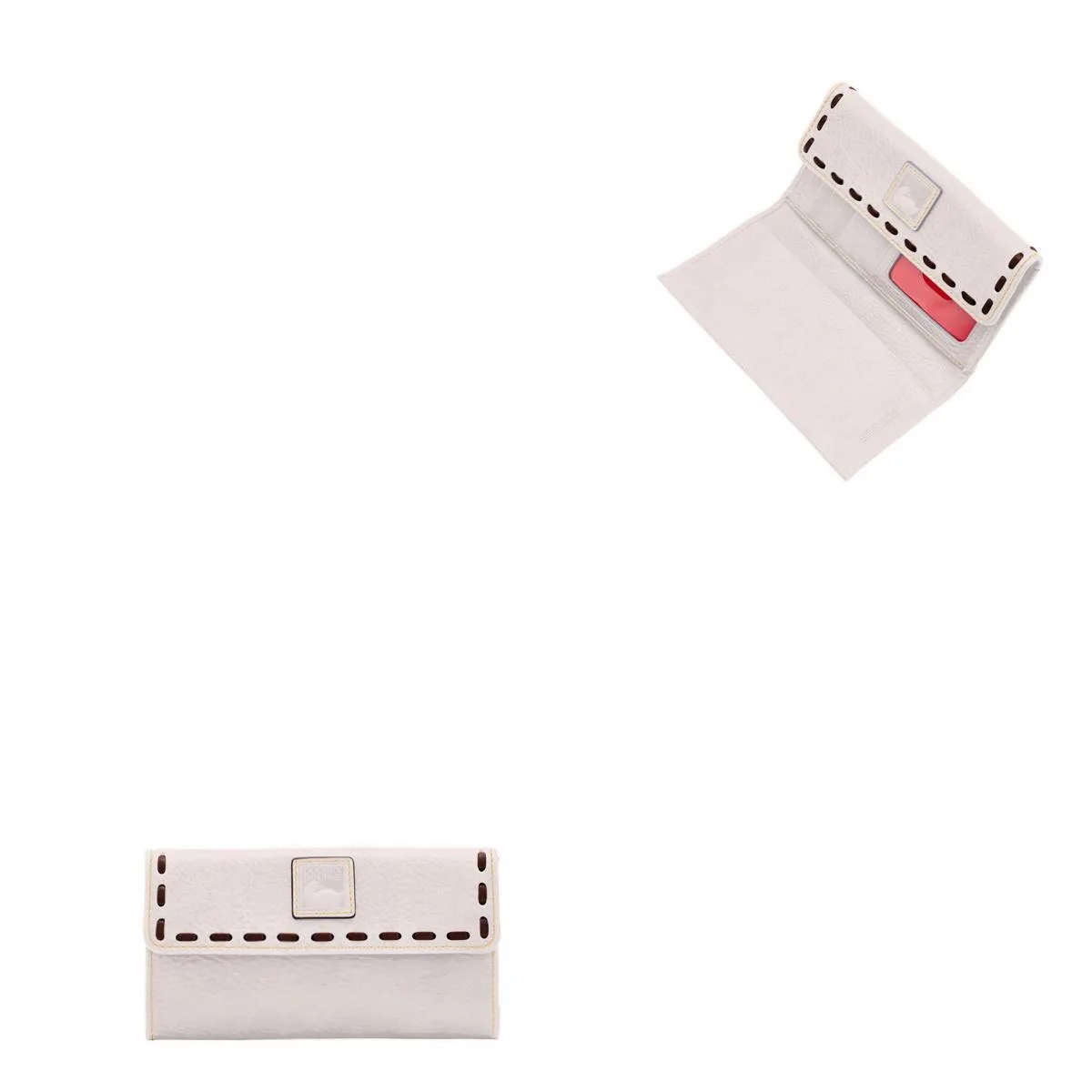 Dooney & Bourke Florentine Continental Clutch - Ecru White