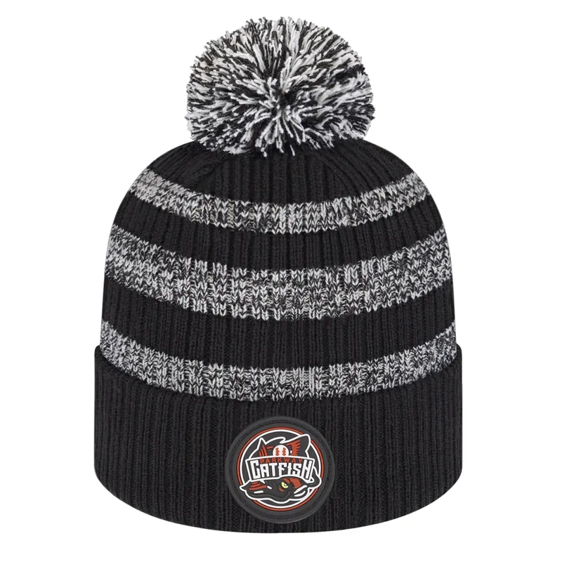 Heavy Ribbed Knit Cap With Cuff