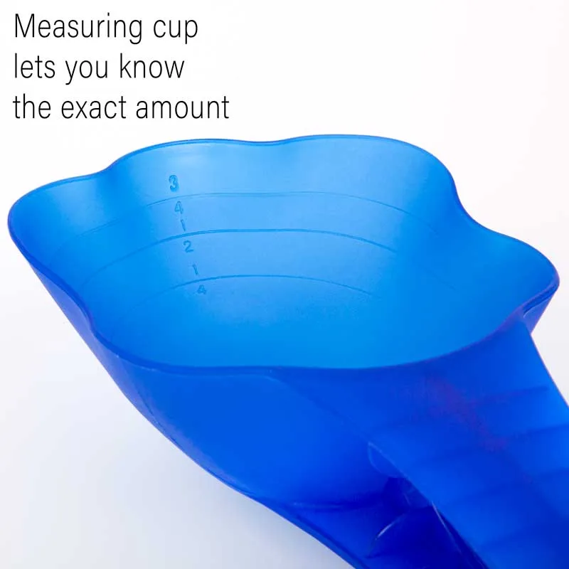 Translucent Blue Measuring Cup