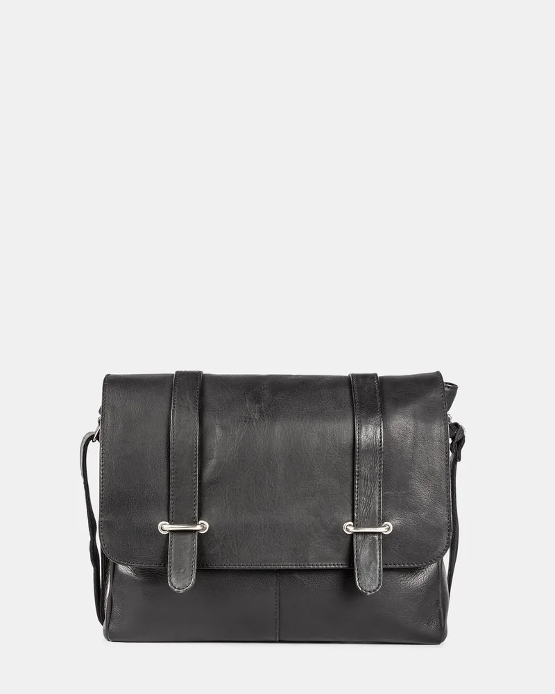Bugatti Bello Messenger Bag Leather - Black