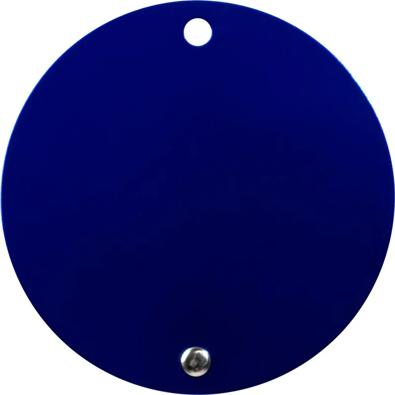 Texture Tone® Aluminum Round Luggage Tag view 2