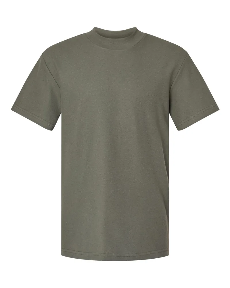 American Apparel® Unisex Pique Mockneck T-Shirt view 6