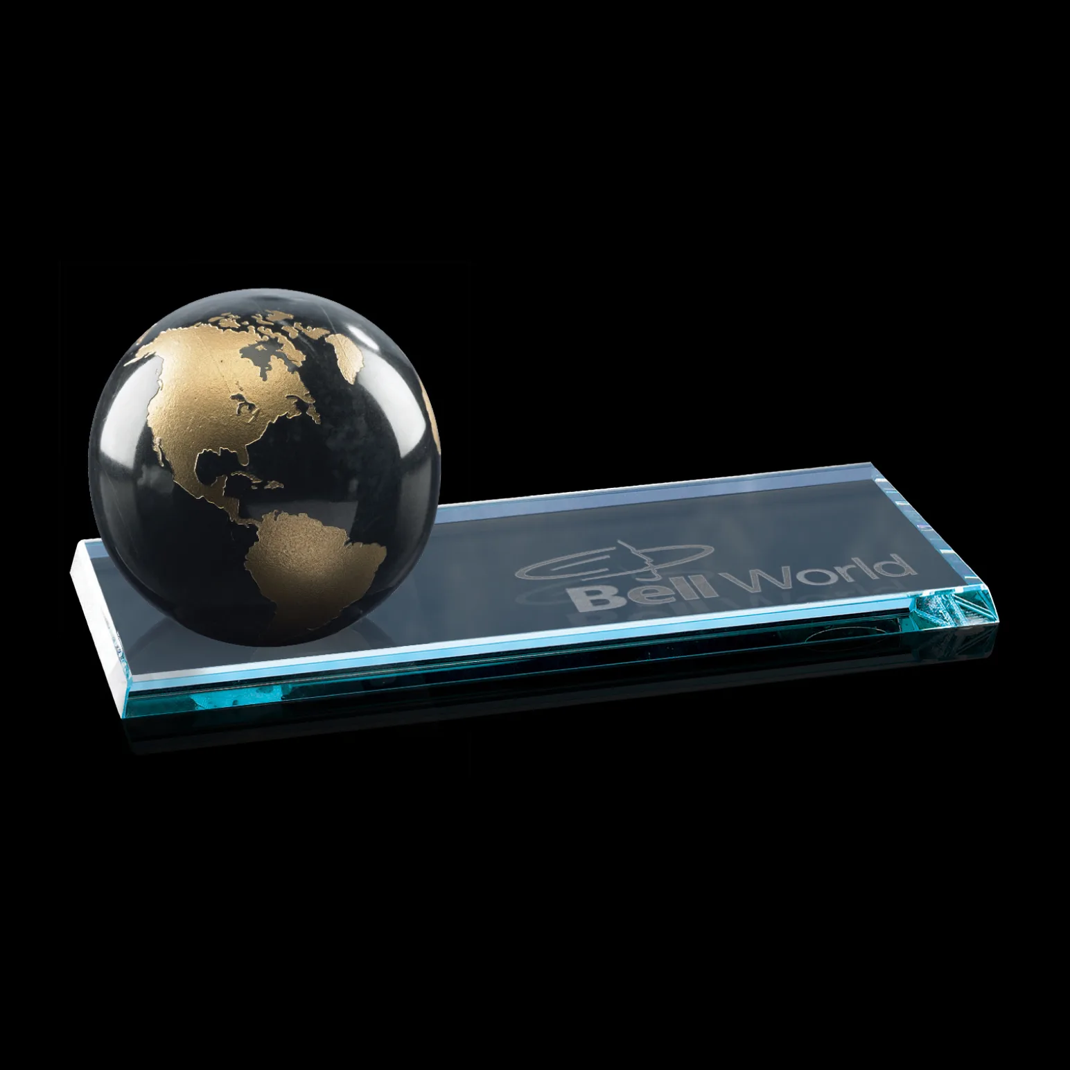 Marble Globe on Starfire Base