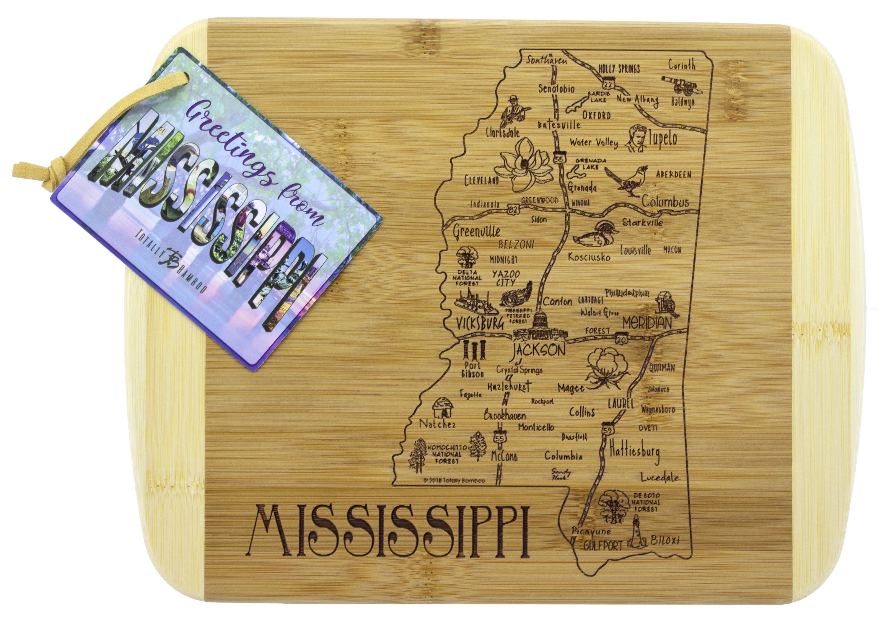A Slice of Life Mississippi Serving & Cutting Board view 2
