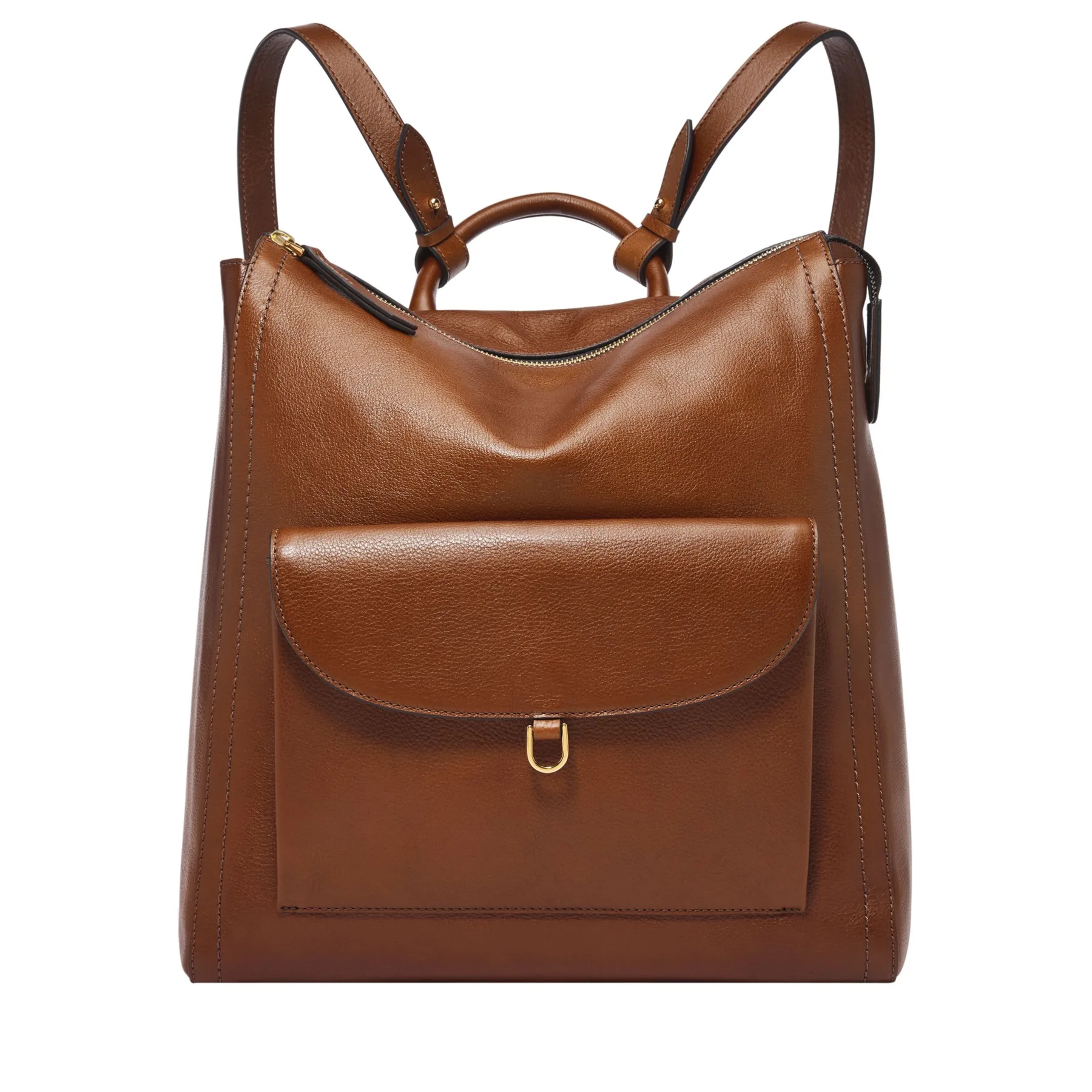Fossil Parker Leather Backpack - Brown