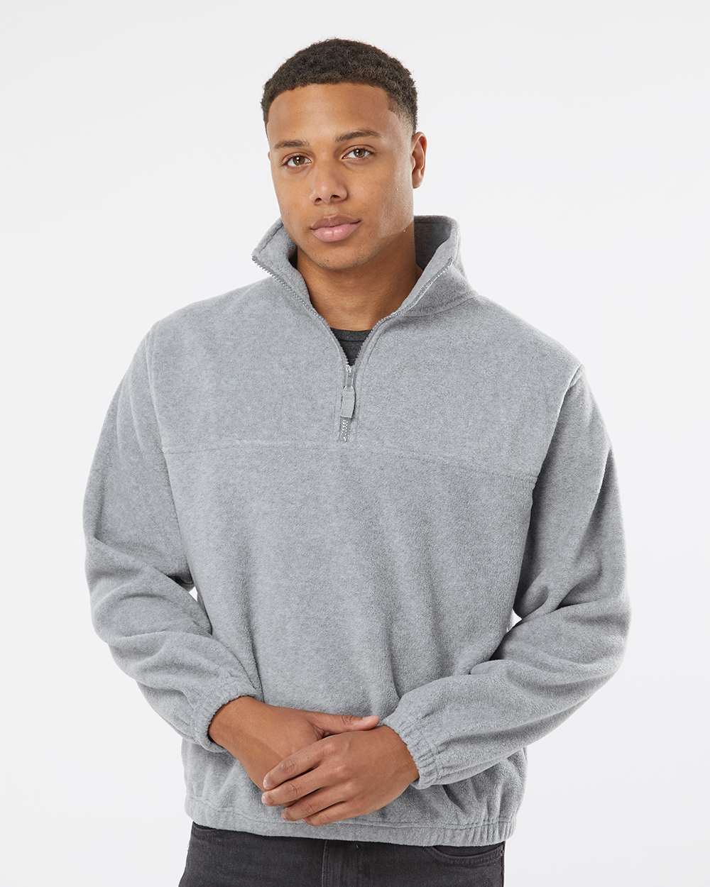 Burnside® Polar Fleece Quarter Zip Pullover view 4