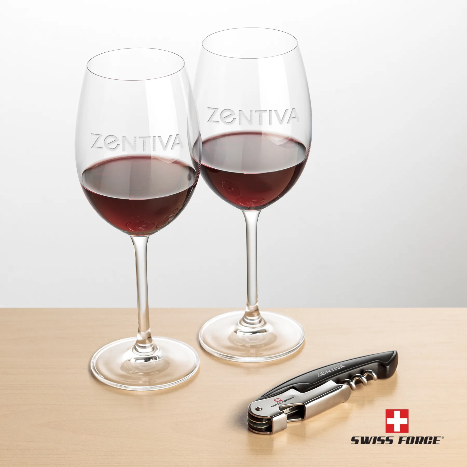 Impressive Wine Set, Laser Engraving, Black