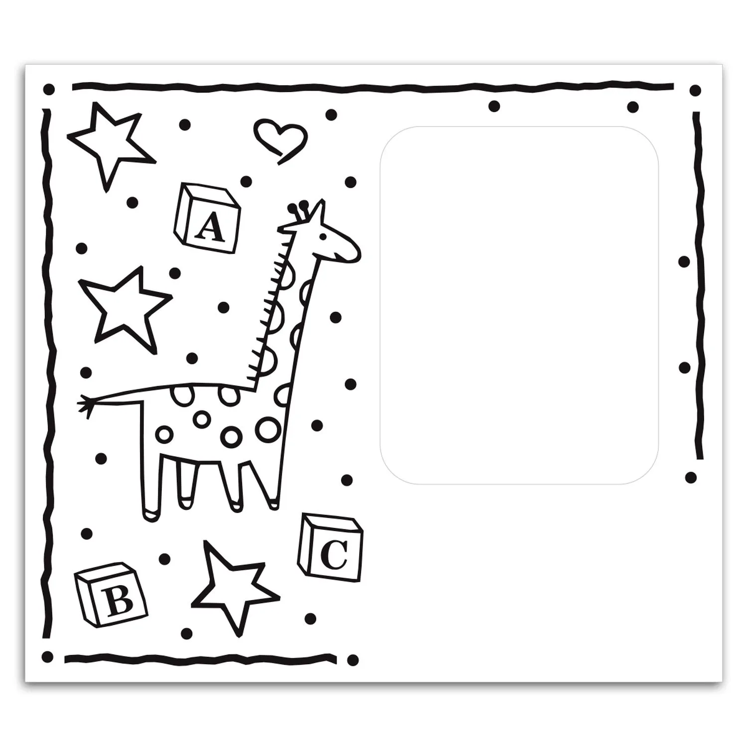 Rectangle Punch Out Picture Frame Magnet view 2