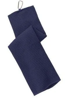 Port Authority® Waffle Microfiber Golf Towel. view 2