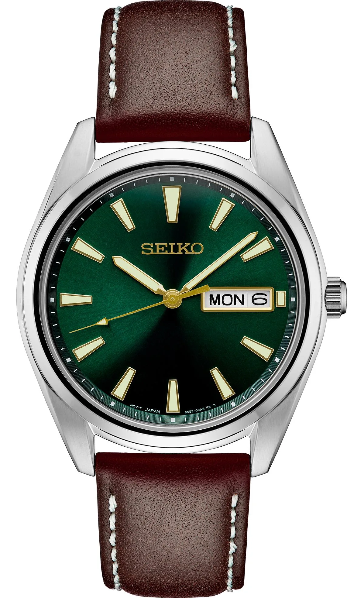 Seiko Watch Mens Essential Ss Green Dial