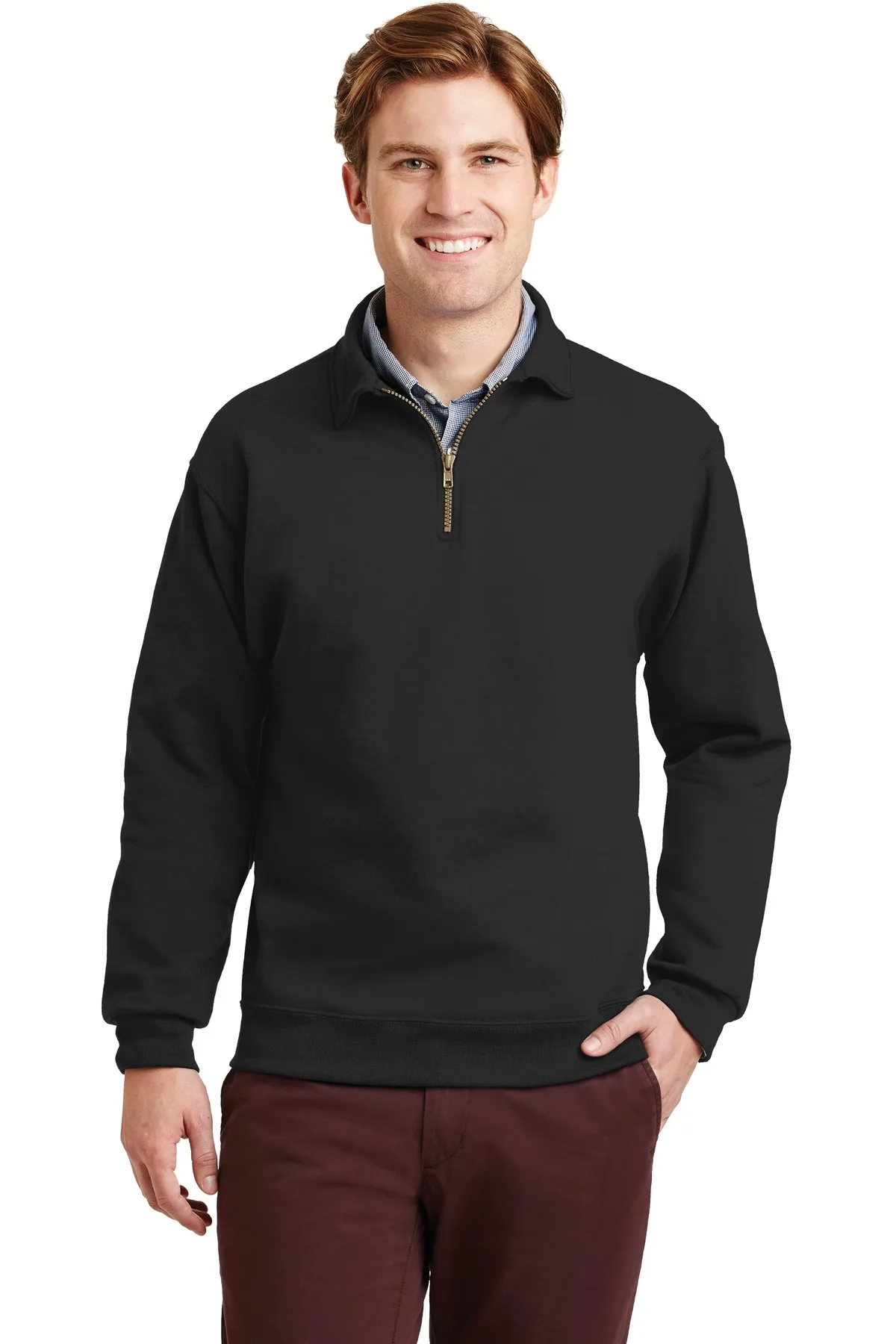 Jerzees® Super Sweats® NuBlend® - 1/4-Zip Sweatshirt with Cadet Collar.