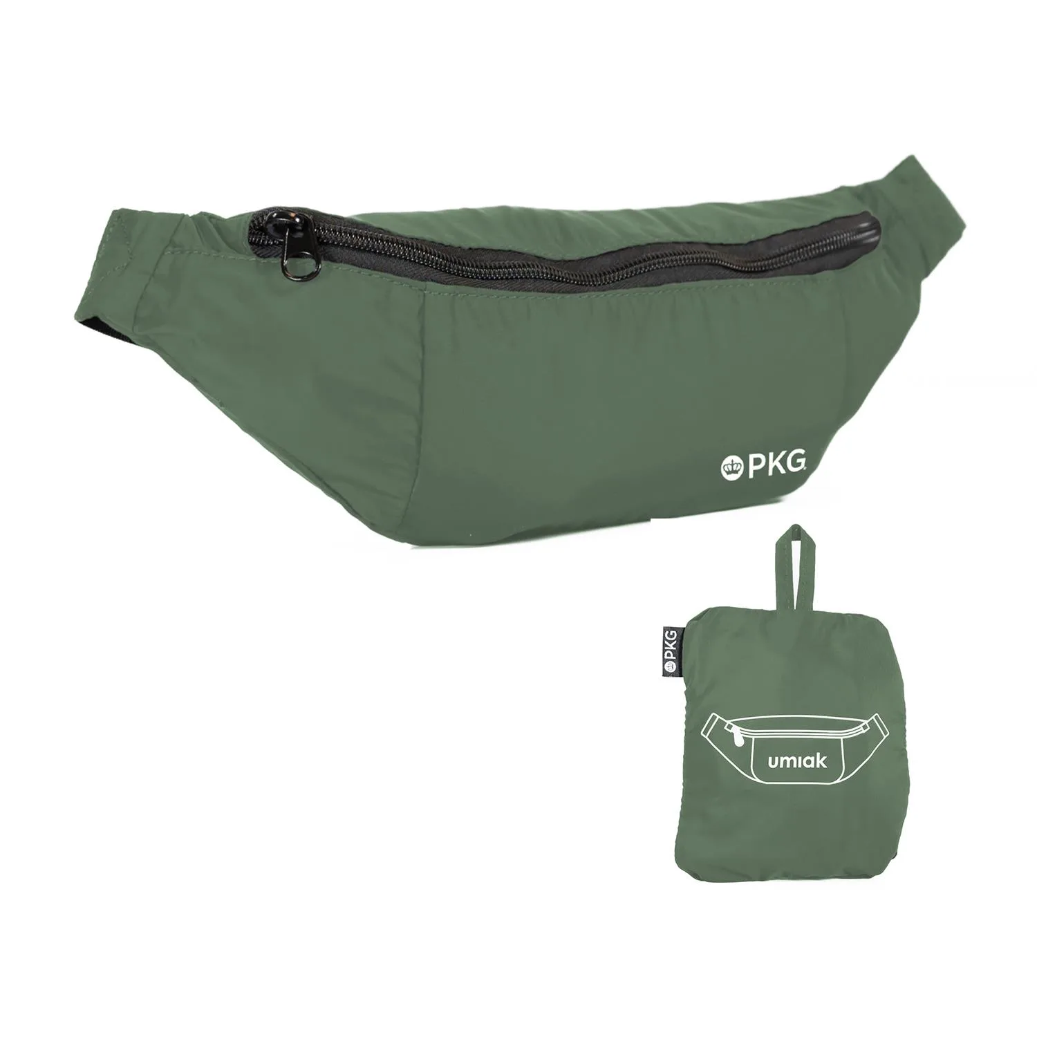 PKG Umiak 3L Cross-Body - Recycled Packable - Forest Green
