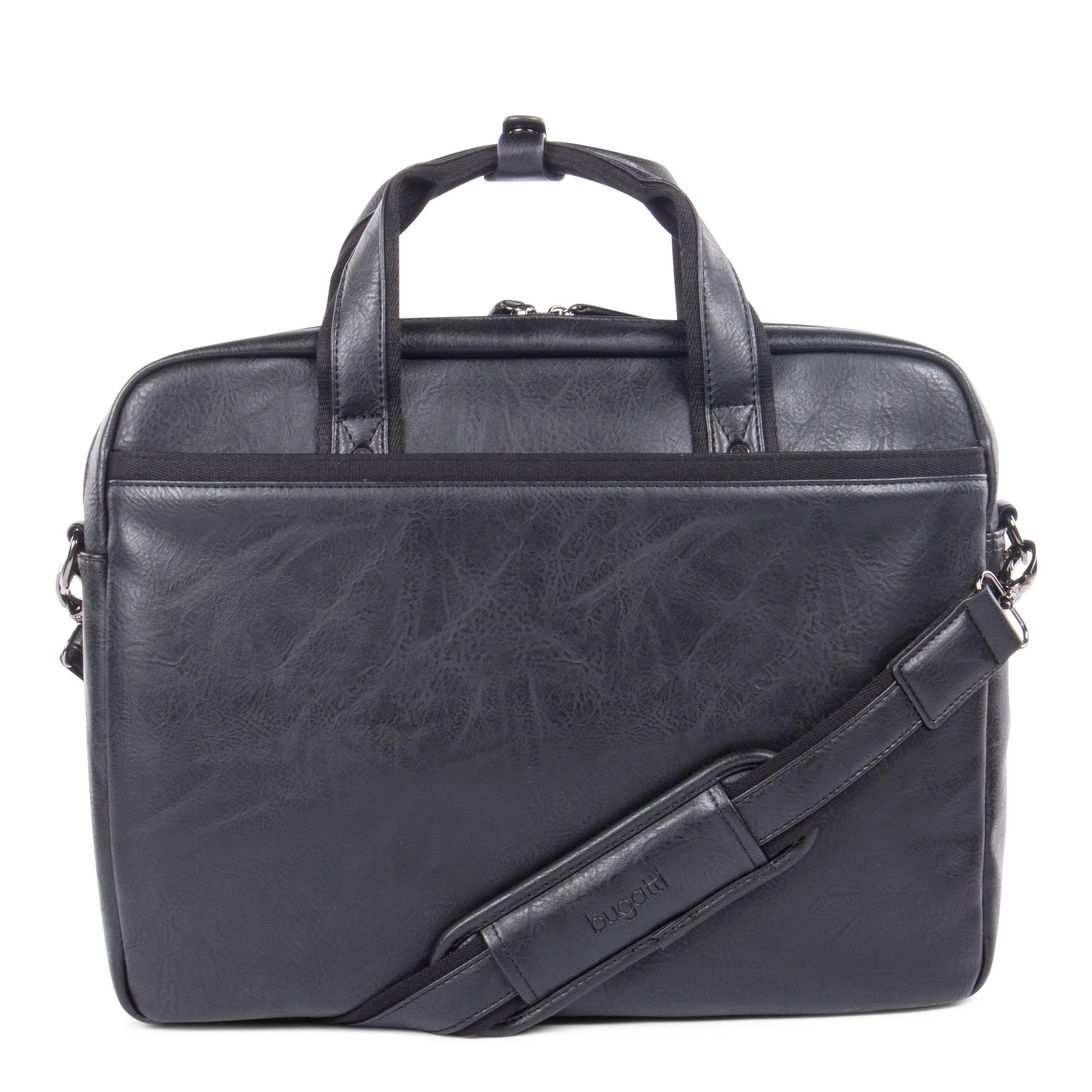 Bugatti Valentino Briefcase-Vegan Leather-Black
