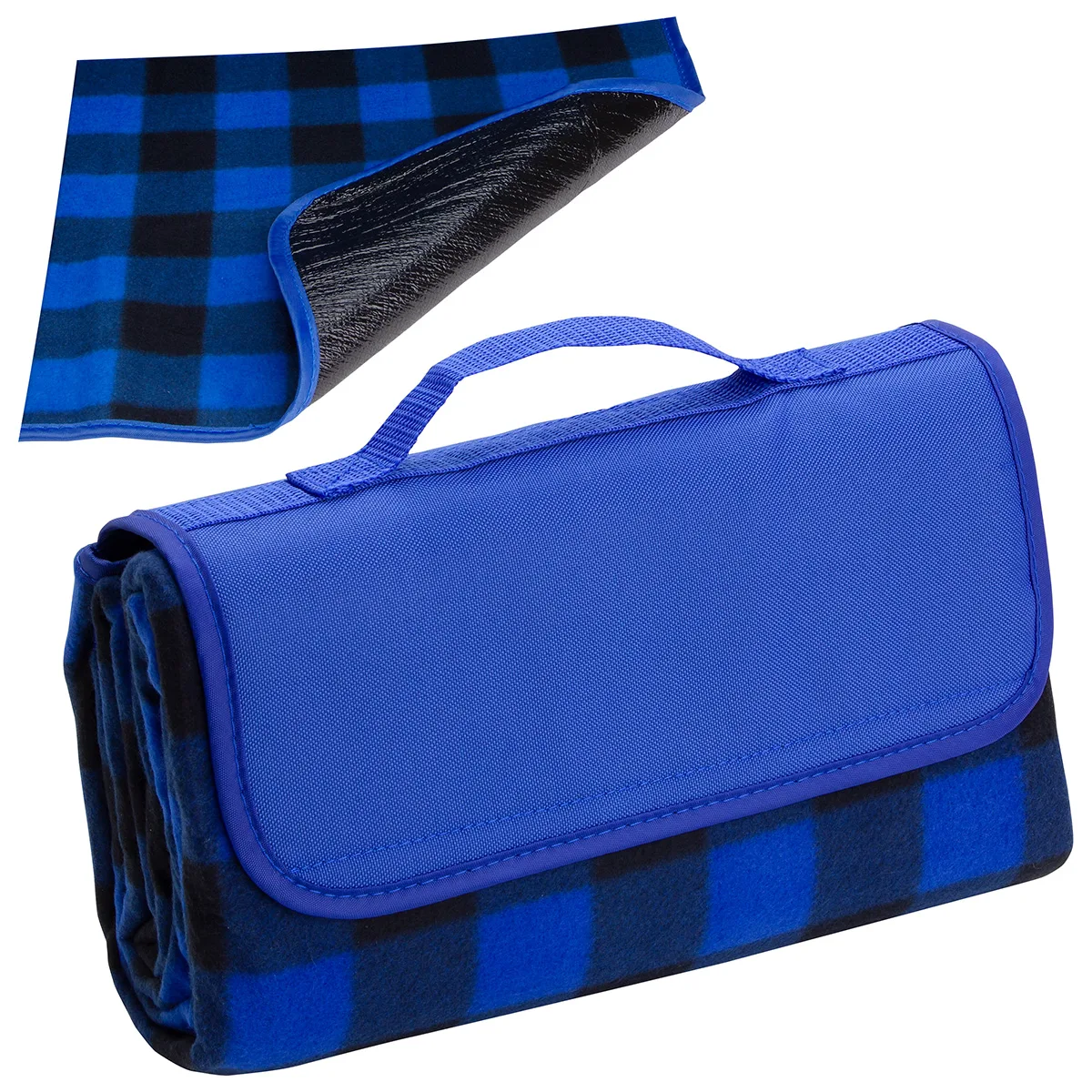 Plaid Barrel Fleece Picnic Blanket view 6