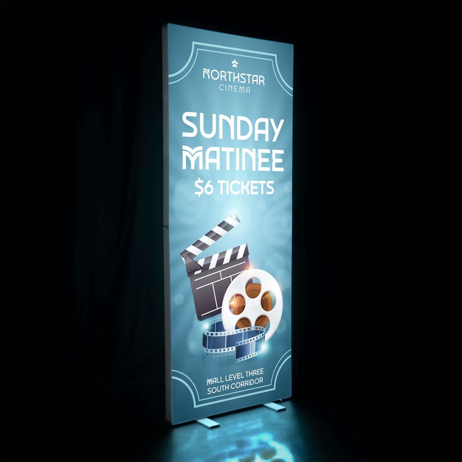 3' x 8' Deluxe SEG Glo Floor Display Kit