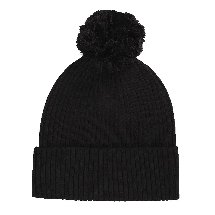 Cuffed Beanie with Pom view 3
