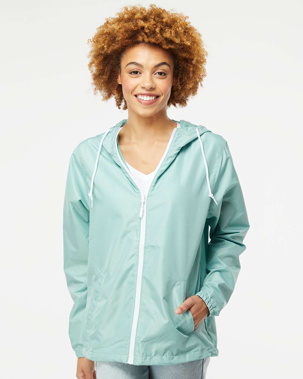 Independent Trading Co.® Men's Lightweight Windbreaker Full-Zip Jacket