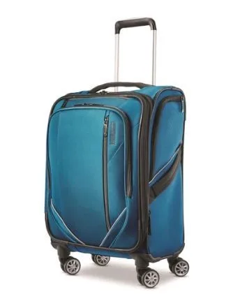 Samsonite® American Tourister® Zoom Turbo 20" Spinner Suitcase (Teal Blue)