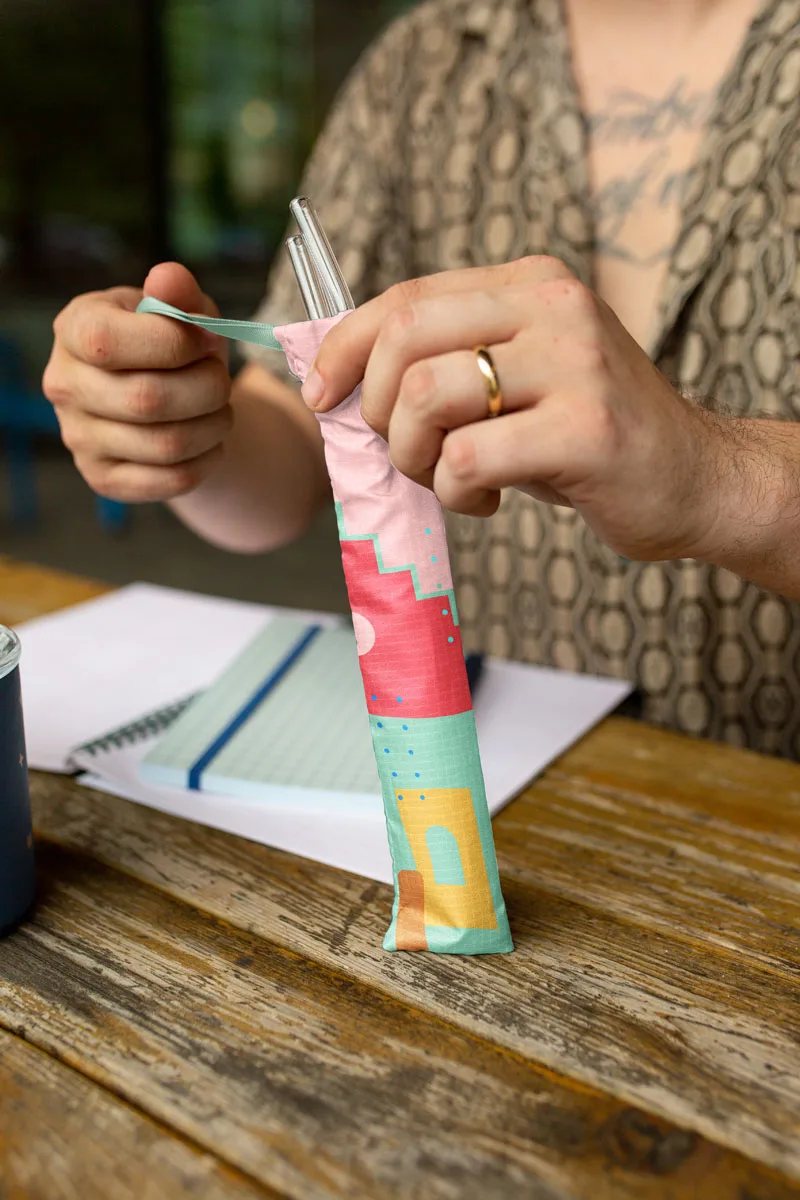 Pouch For Reusable Straws - RipStop