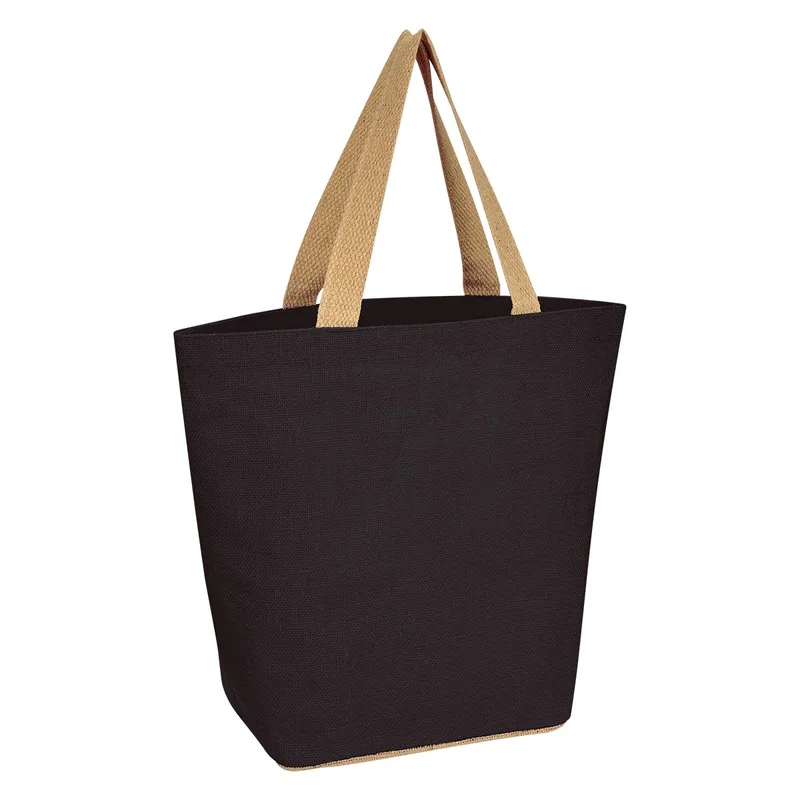 Marketplace Jute Tote Bag view 3