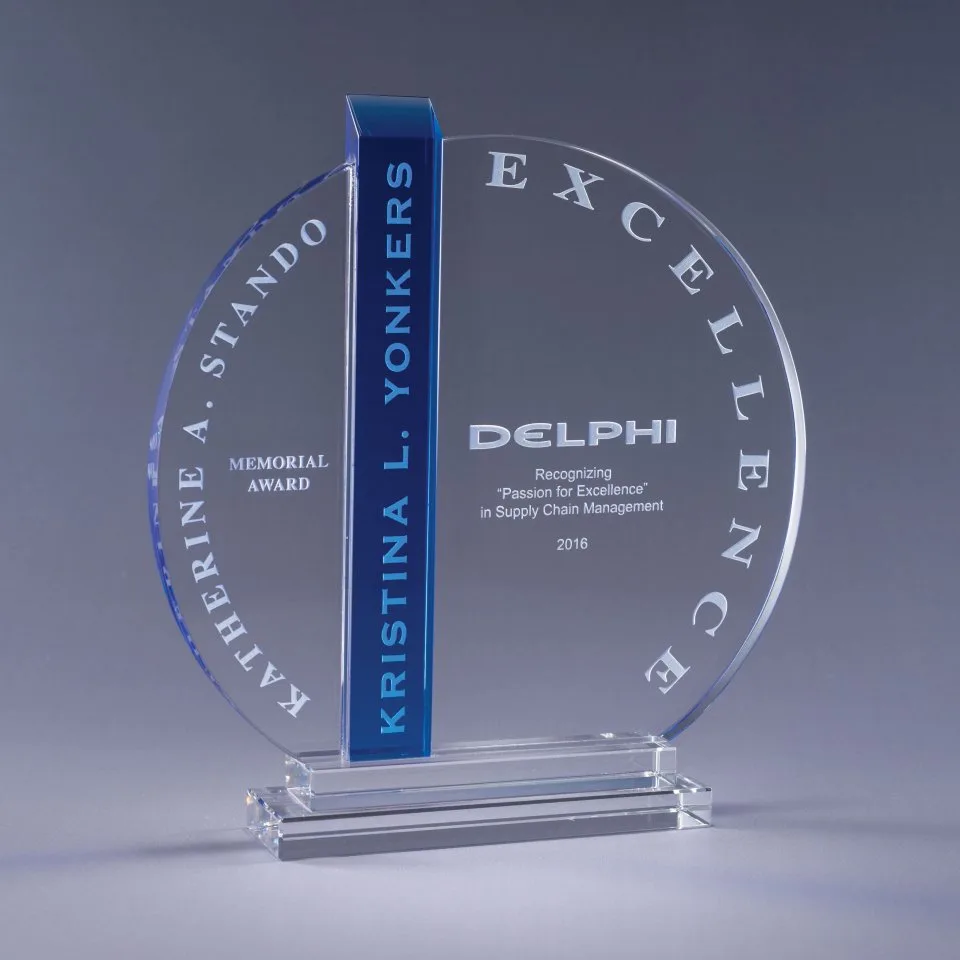 8.5" Forte Optic Crystal Award