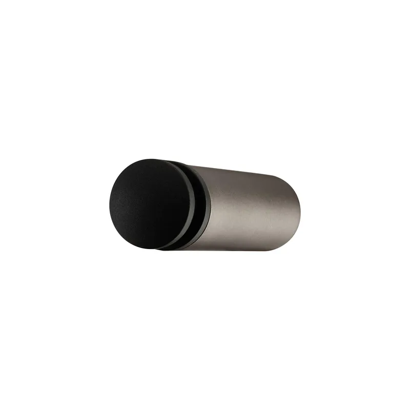 Blomus Entra Wall Mounted Doorstop 8 Cm - Burnt Black Metal