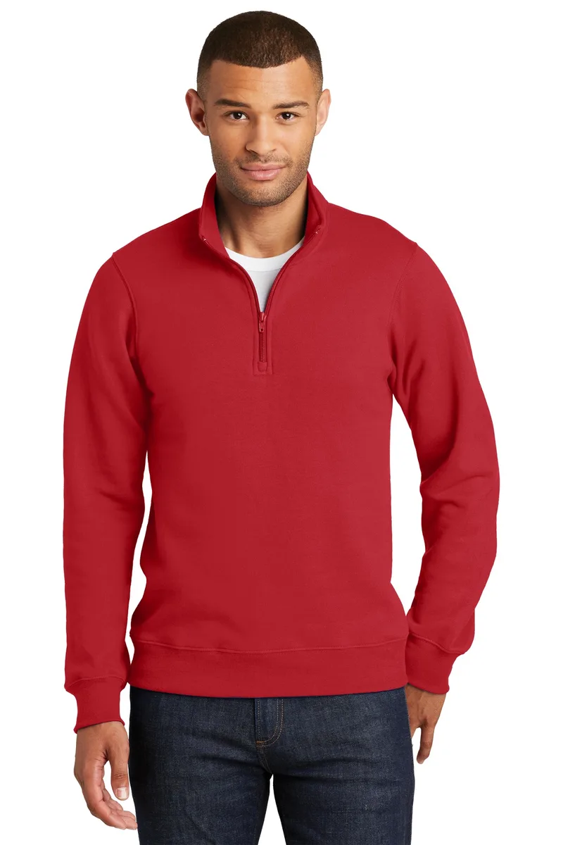 Port & Co™ Fan Favorite Fleece 1/4-Zip Pullover Sweatshirt.