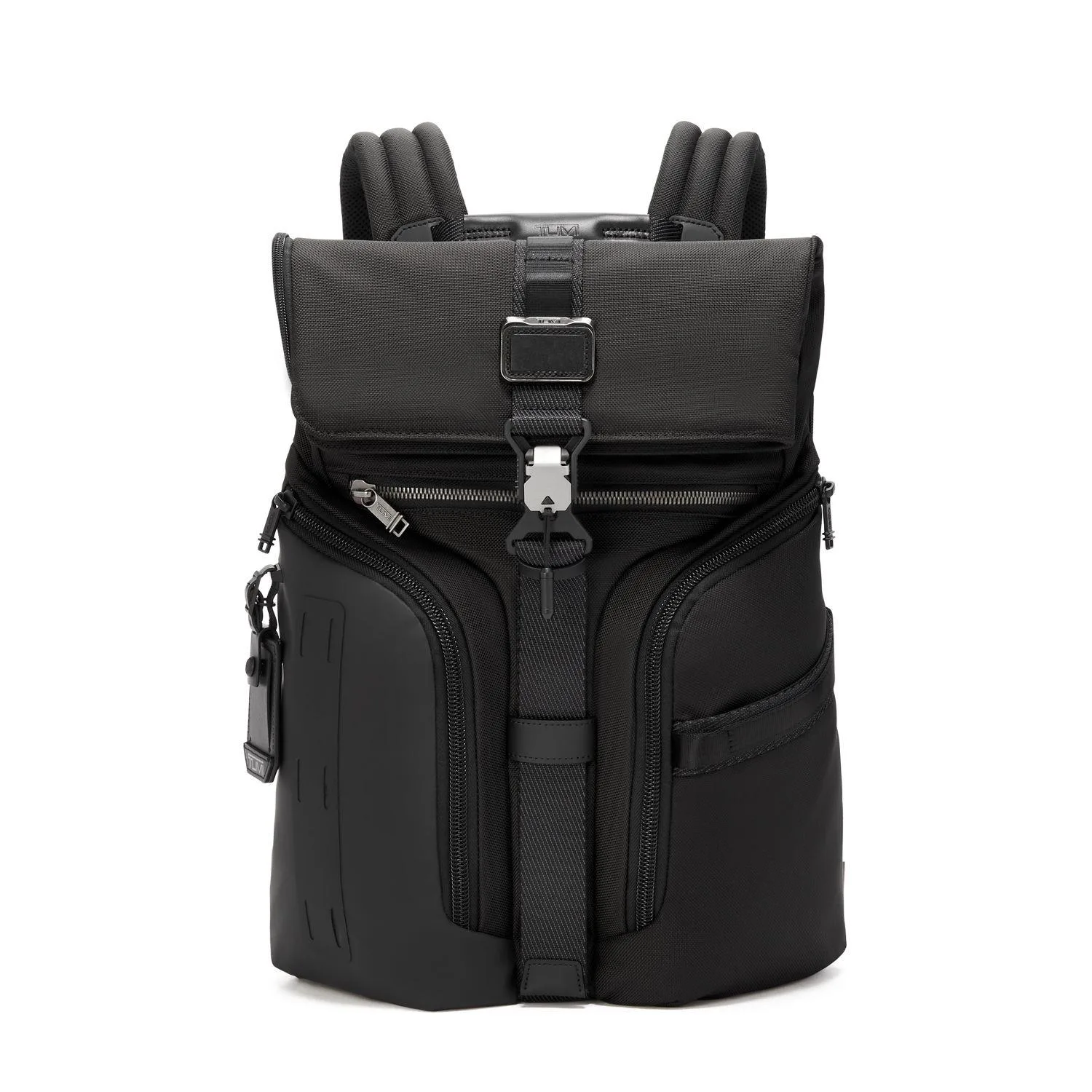 Tumi Alpha Bravo Logistics Flap Lid Backpack- Black