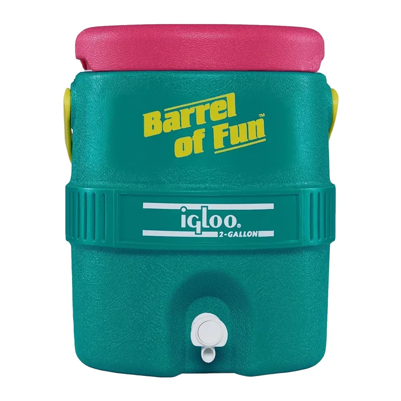 Igloo Retro Barrel of Fun 2-Gallon Jug - Jade