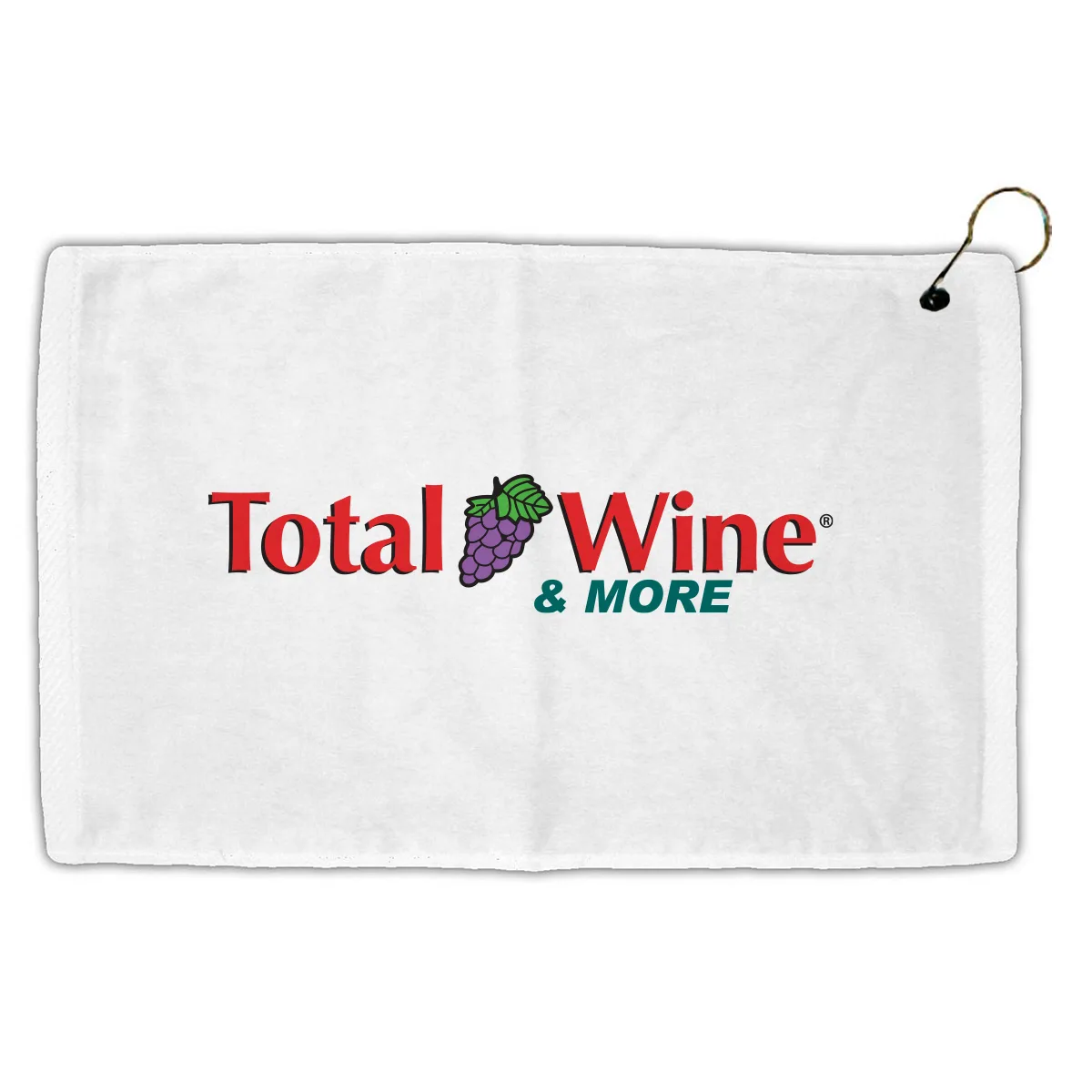 Turkish Hemmed Golf White Towel (16"x25")