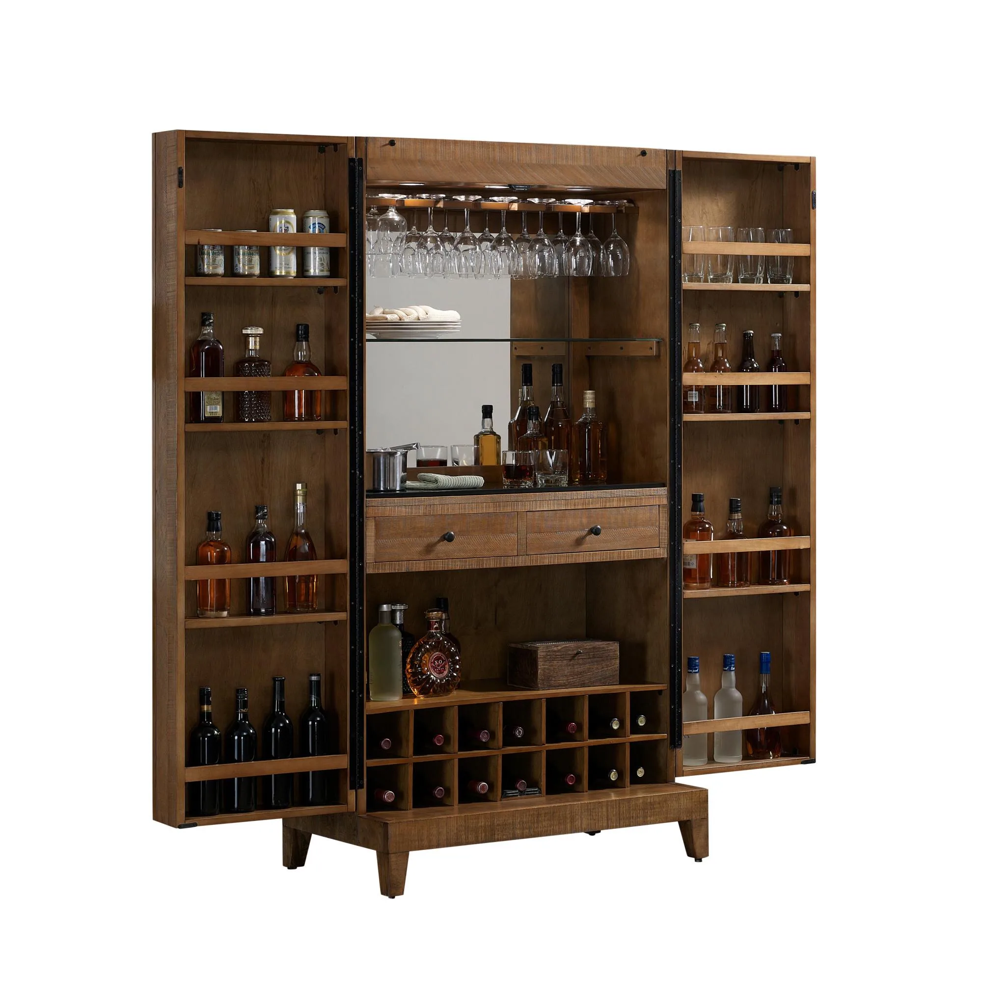 Escalade Sports American Heritage - Braxton Wine & Spirit Cabinet - Reclaimed