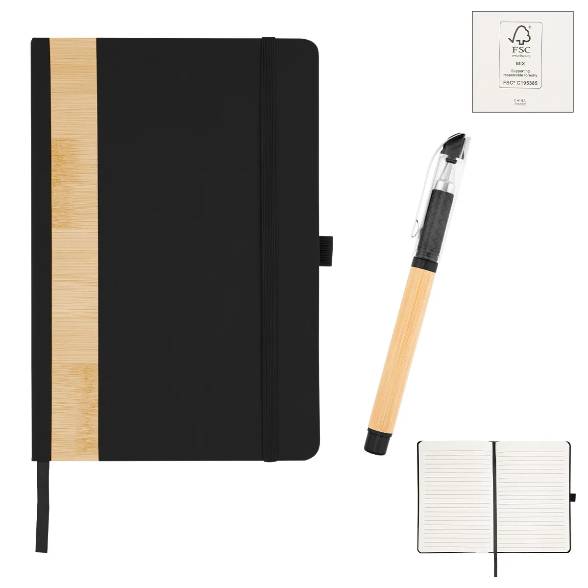 Verse Bamboo Journal With Pen view 3
