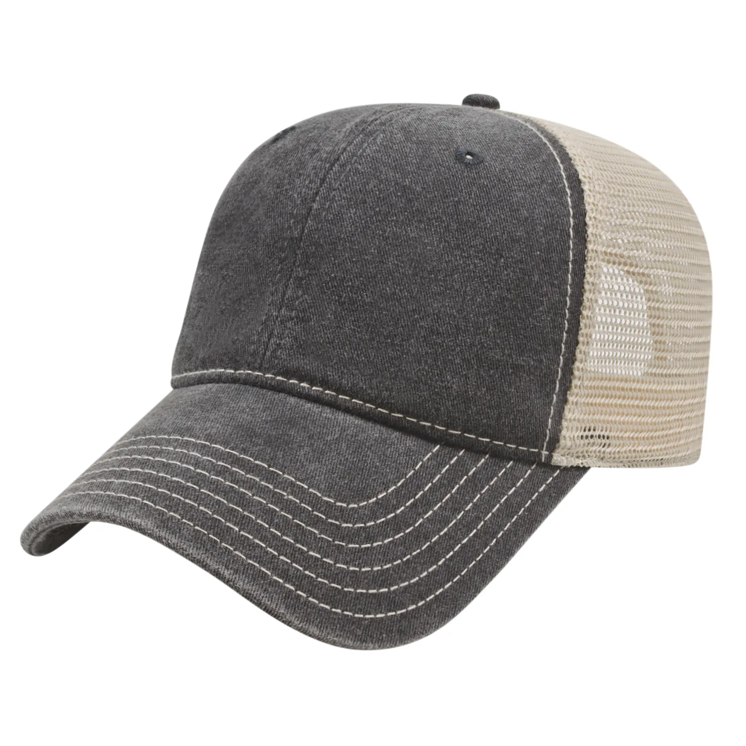 Washed Pigment Dyed Trucker Cap view 4