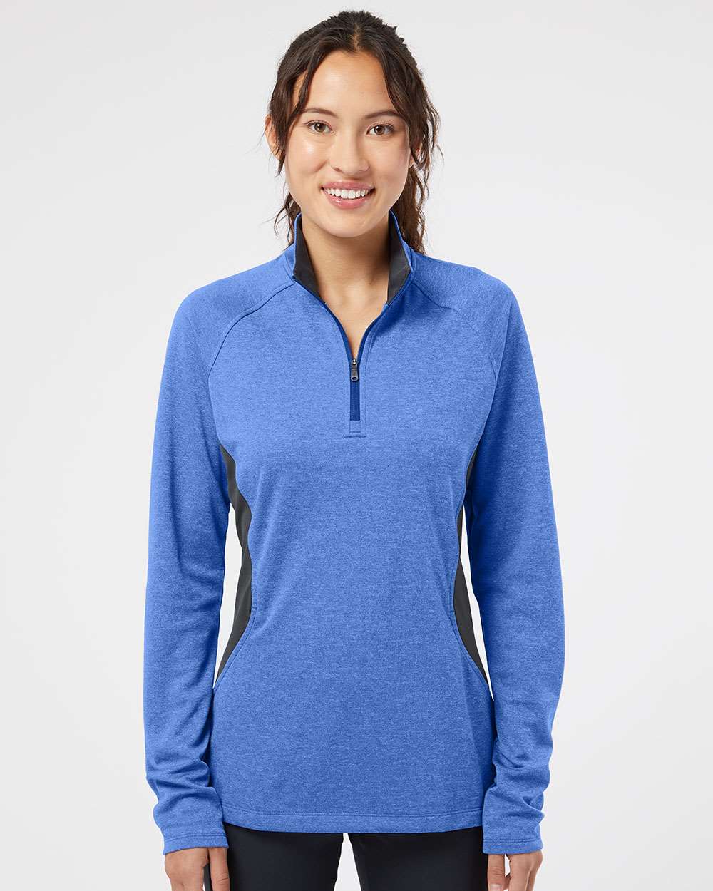 Adidas® Women's Lightweight Quarter-Zip Pullover view 4