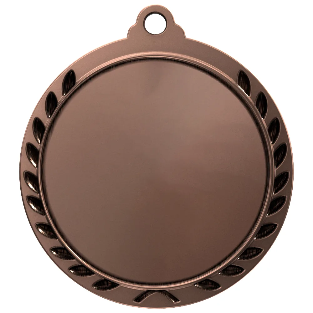 Antique 3rd Place Wreath Award Medallion (1-3/4") view 2