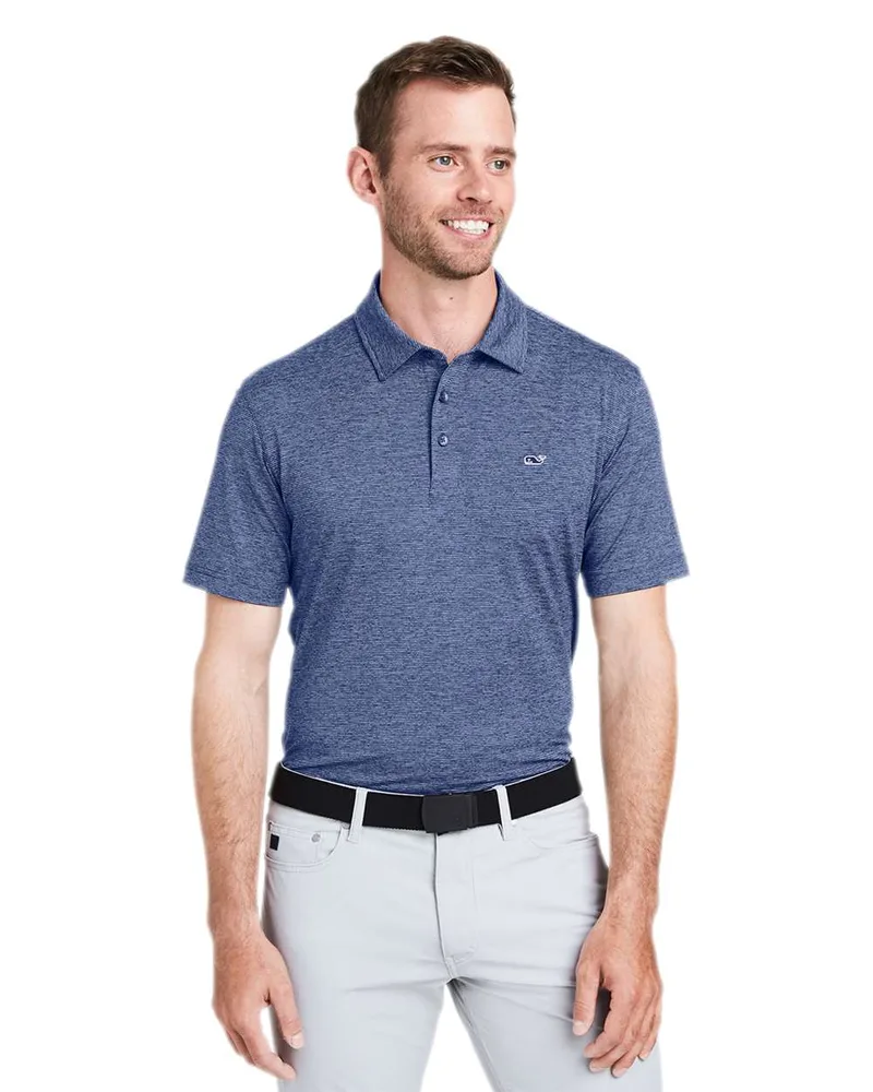 Vineyard Vines® Men's Destin Stripe Sankaty Short Sleeve Polo Shirt