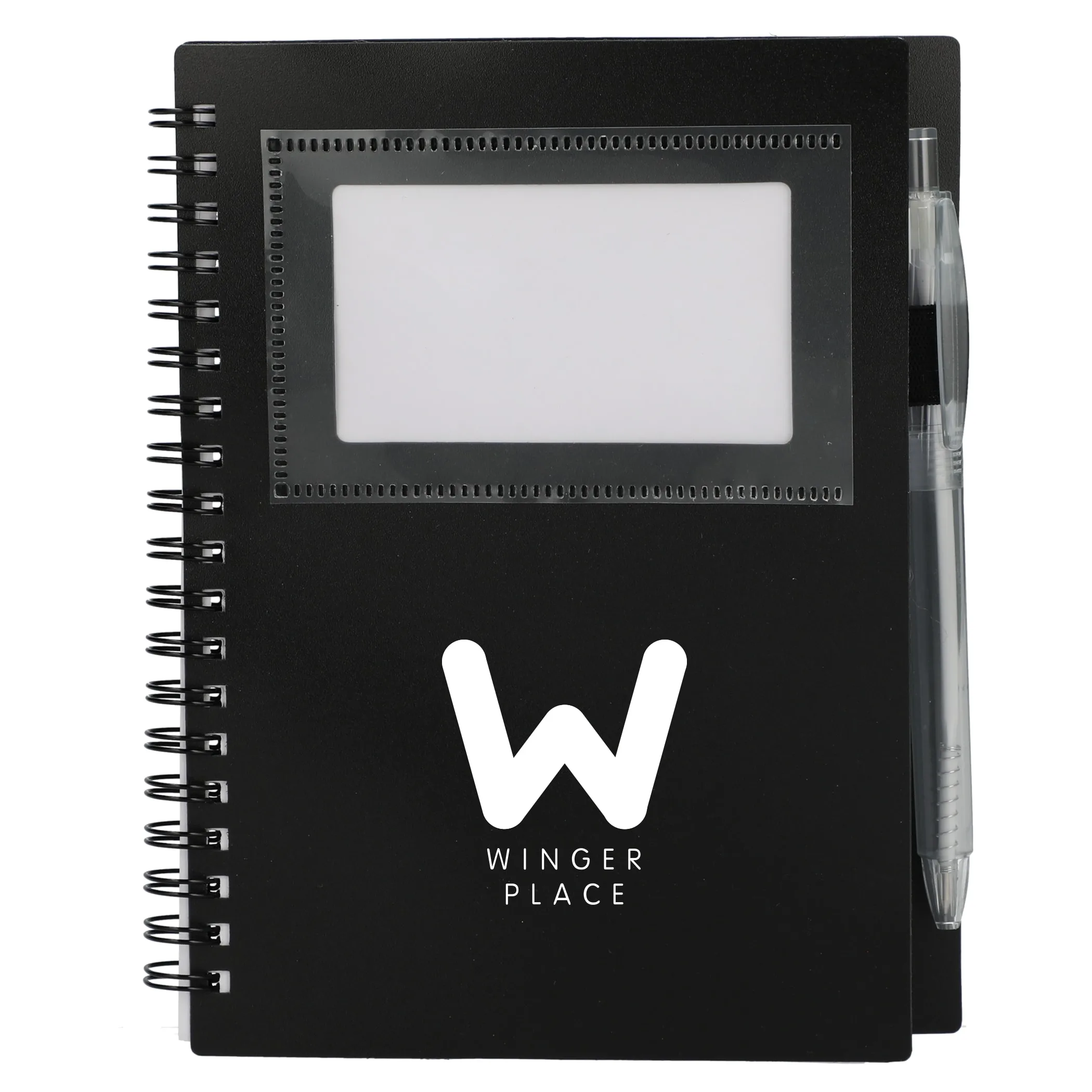 5'' x 7'' FSC® Recycled Star Spiral Notebook with Pen