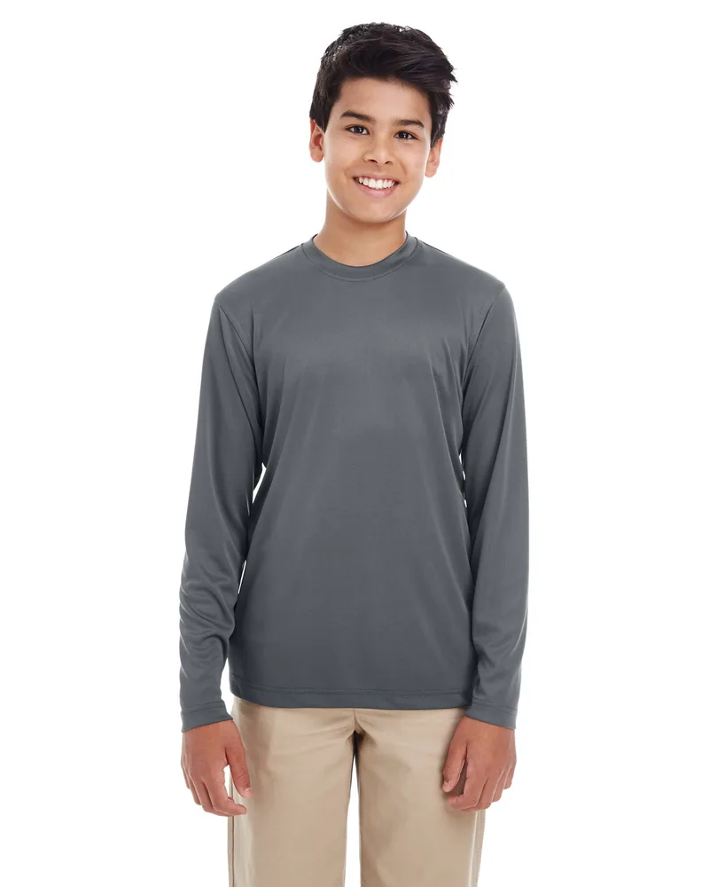 ULTRACLUB Youth Cool & Dry Performance Long-Sleeve Top view 2
